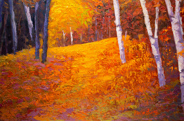 White Mountain Series 5, oil on canvas 31"x41"x2", 2022