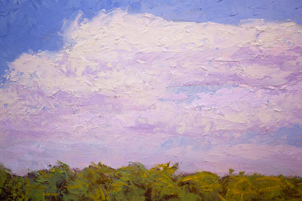 Yellow Field I, 2023, oil on canvas 27"x37"x1.5"(sold)