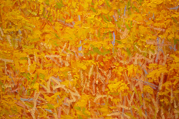 Yellow Field II, 2023, oil on canvas 27"x37"x1.5"