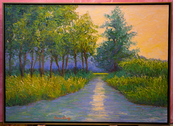 Summer Reflection, 2023, oil on canvas 27"x37"x1.5"