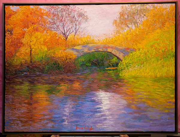 Central Park NYC Series 3, oil on canvas 31"x41"x2", 2022