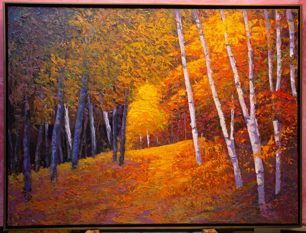 White Mountain Series 5, oil on canvas 31"x41"x2", 2022