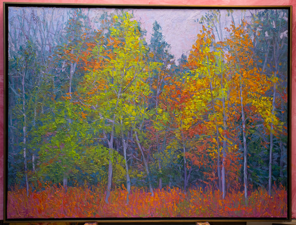 White Mountain Series 4, oil on canvas 31"x41"x2", 2022