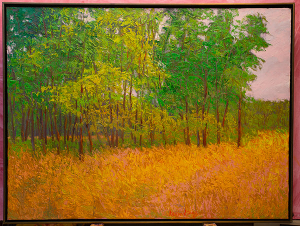 June in Ohio, oil on canvas 31"x41"x2", 2022 (sold)