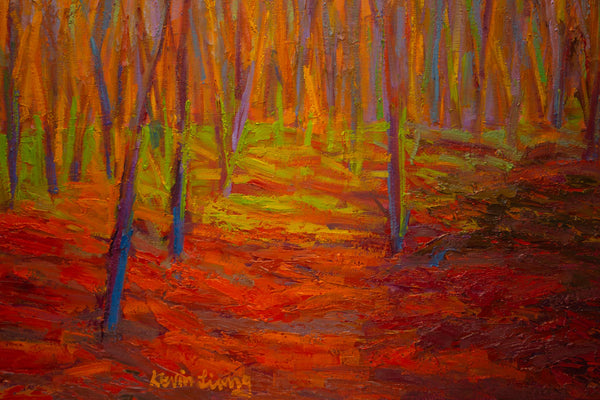 October Light, oil on canvas with frame 38"x38"x2", 2023(sold)