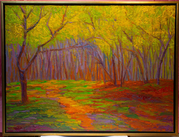 Afternoon Light, oil on canvas with frame 32"x42"x2", 2023