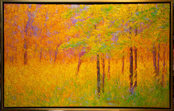 Summer Light, oil on canvas with frame 32"x50"x2, 2023