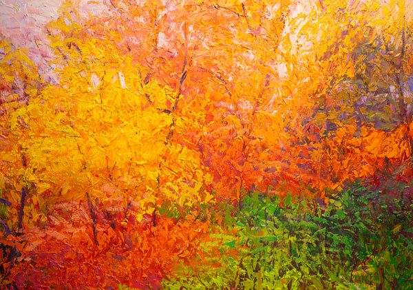 Colors Sing, oil on canvas 42"x50"x2", 2023