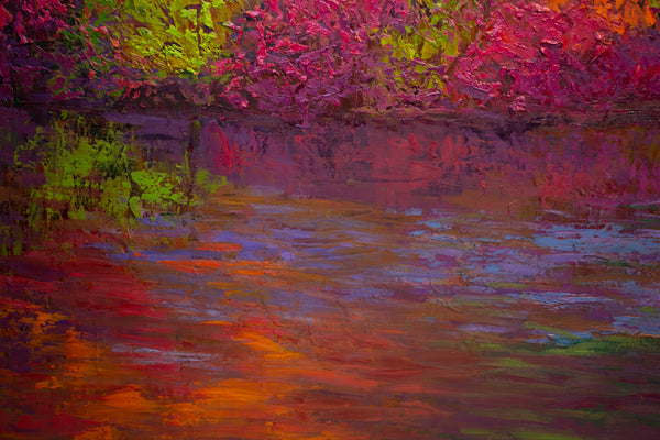 Colors Sing, oil on canvas 42"x50"x2", 2023