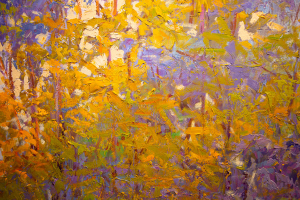 May Light, oil on canvas with frame 42"x62",x2" 2023