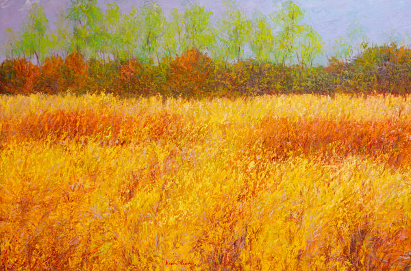 Bayside Early Spring, oil on canvas 42x62x2 inches, 2024