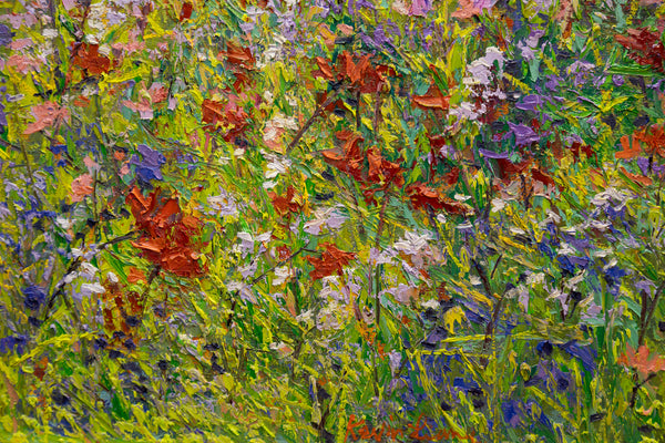 Wildflowers Series 011, 17"x21"x2",  2024