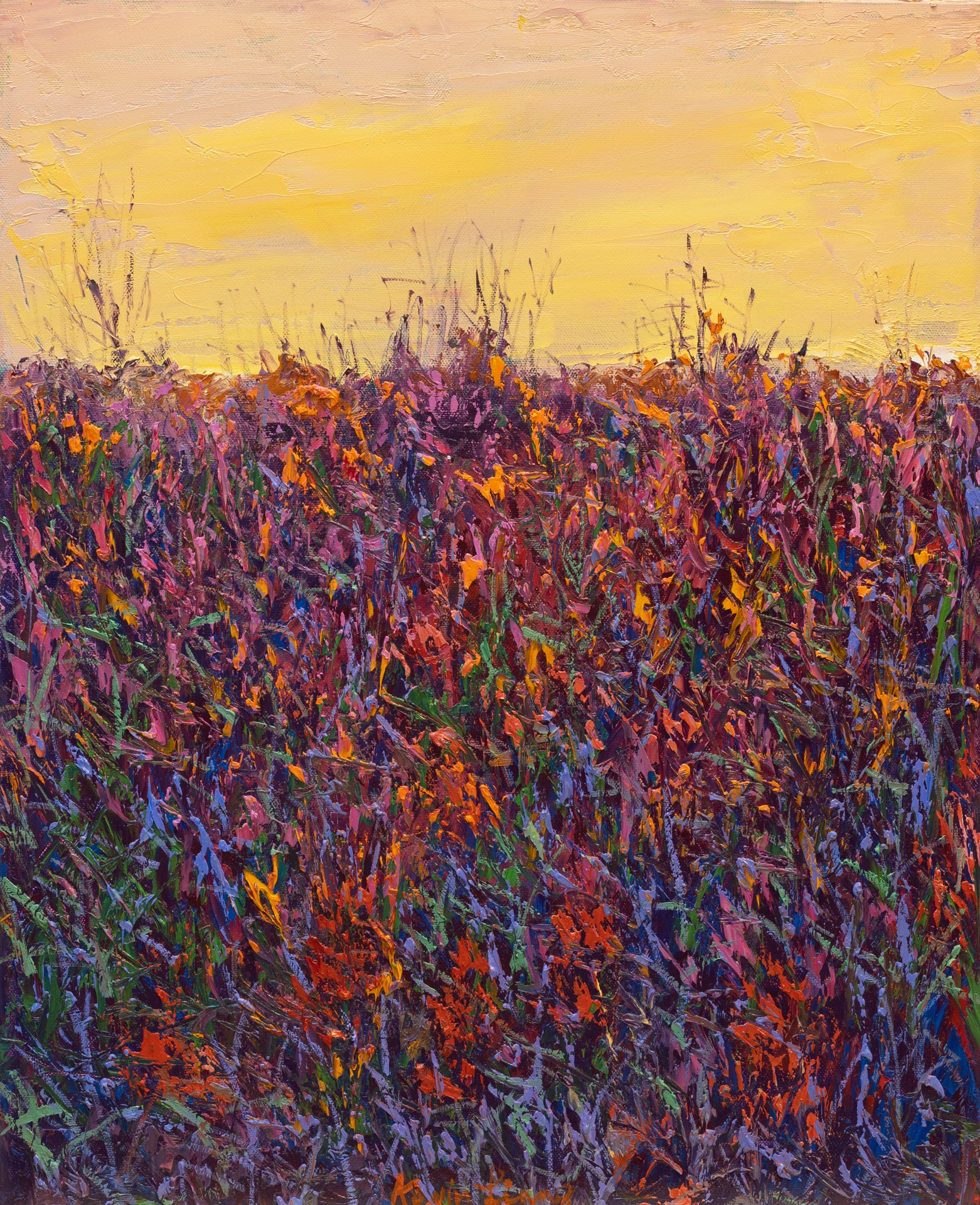 Wildflowers Series 016, 17"x21"x2", 2024