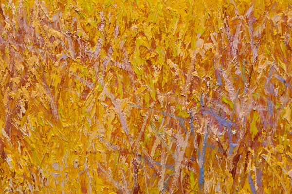 Golden Meadow I, oil on canvas 31"x50"x2", 2024