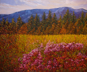 Wildflowers, oil on canvas, 42"x50"x2", 2024