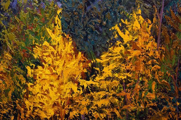 Autumn Sunset, oil on canvas, 42"x62"x2", 2024 (sold)