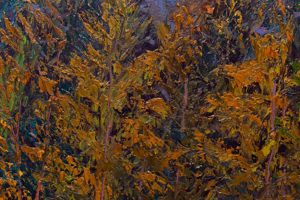 Autumn Sunset, oil on canvas, 42"x62"x2", 2024 (sold)