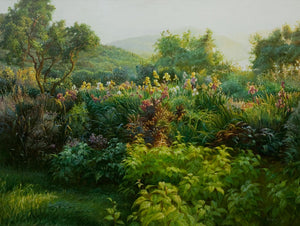 "Vista I"  Kevin Liang  2004  Original oil on canvas with frame 36" x 46".