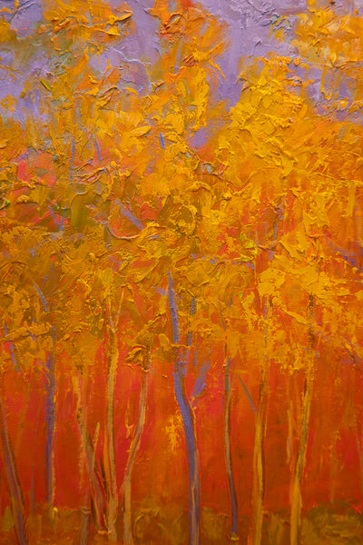 Orange Hill, 2023, oil on canvas 27"x37"x1.5"