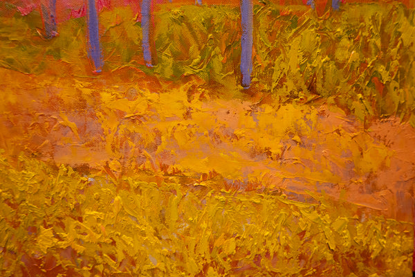 Orange Hill, 2023, oil on canvas 27"x37"x1.5"