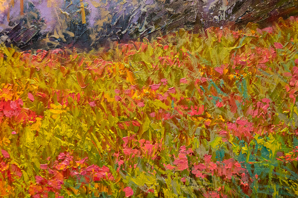 Summer Field, 2023, oil on canvas 27"x37"x1.5" (sold)