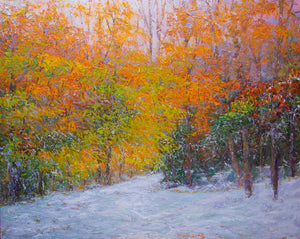 Autumn First Snow in NH (SOLD)