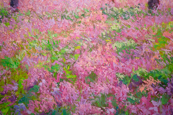Prospect Park Series 2 NY, oil on canvas 42"x50"x2",  2022 (sold)