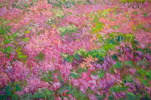 Prospect Park Series 2 NY, oil on canvas 42"x50"x2",  2022 (sold)