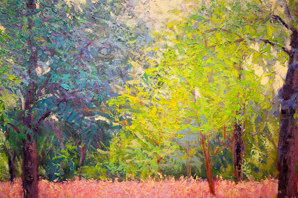 Prospect Park Series 2 NY, oil on canvas 42"x50"x2",  2022 (sold)