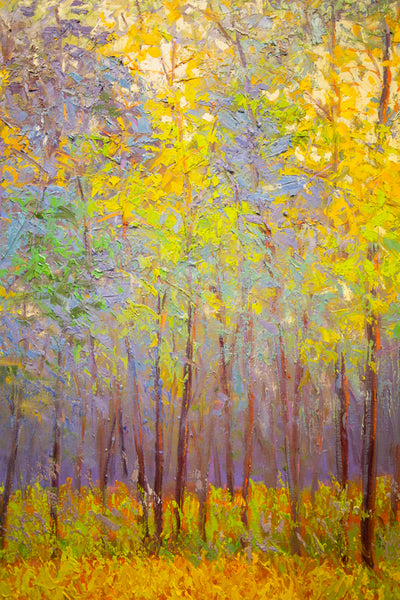 Early Spring in NJ, oil on canvas 50"x42"x2", 2022(sold)