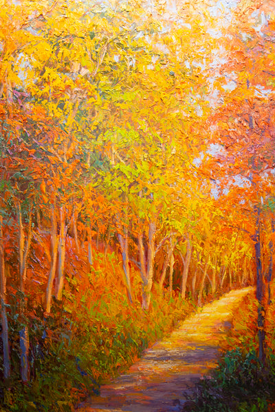 Autumn Shadow, oil on canvas 50"x42"x2", 2022(sold)