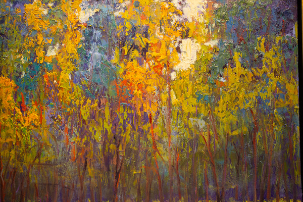 Spring Reflection, oil on canvas 29"x29"x1.5", 2022 (sold)
