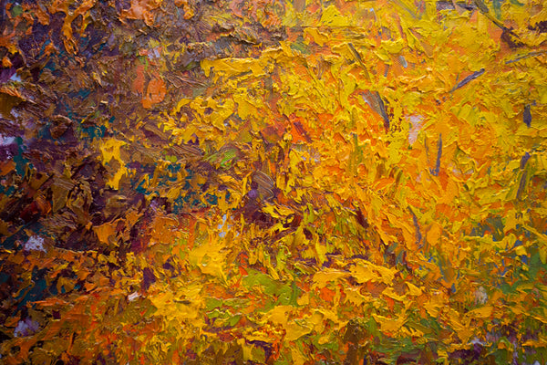 Autumn Shadow, oil on canvas 29"x29"x1.5", 2022