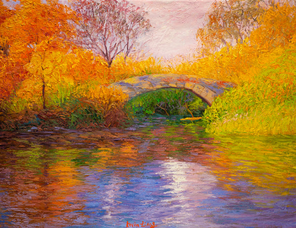 Central Park NYC Series 3, oil on canvas 31"x41"x2", 2022