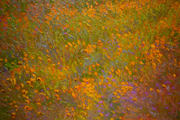 Wildflowers, oil on canvas 25"x31"x1.5", 2020
