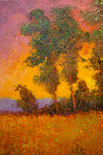 The Last Glow of Sunset, oil on canvas 25"x31"x1.5", 2022