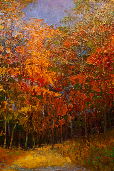 Orange to Gold, oil on canvas 25"x31"x1.5", 2022(sold)
