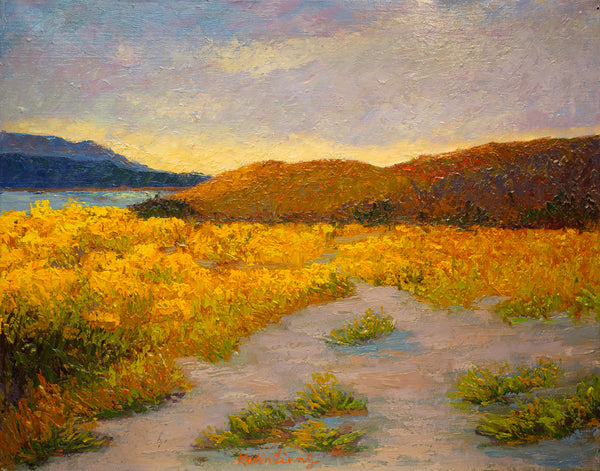 Wildflower Series 3, oil on canvas 25"x31"x1.5", 2021