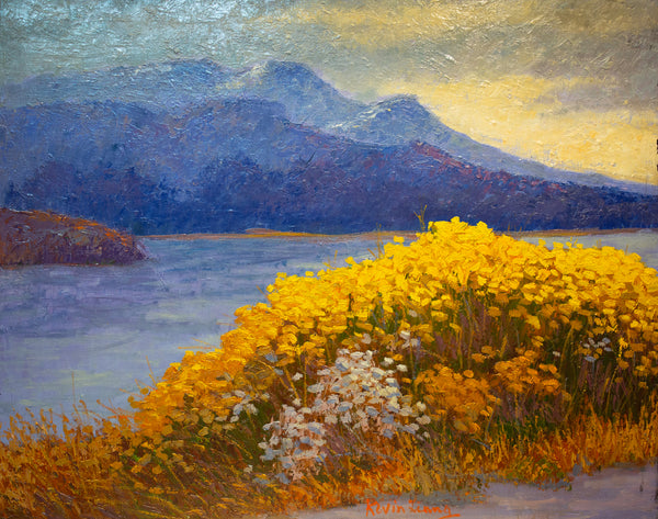 Wildflower Series 4, oil on canvas 25"x31"x1.5, 2021
