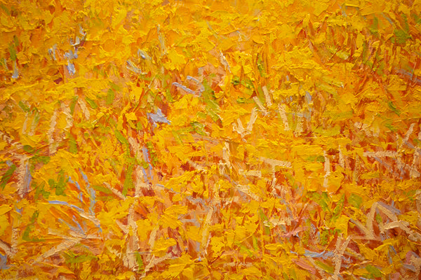 Yellow Field II, 2023, oil on canvas 27"x37"x1.5"