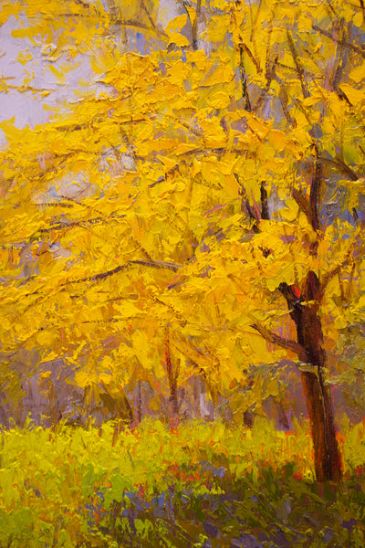 Late Autumn, oil on board, 21"x21"(sold)