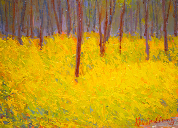 Spring Afternoon, oil on board 24"x24", 2021(sold)