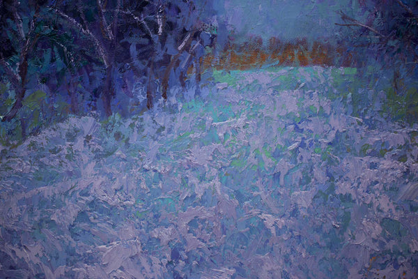 Winter Dawn, 2021, oil on canvas 19"x30"