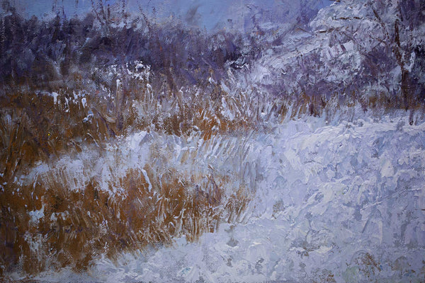After Snow Storm, 2021, oil on canvas 19"x30"